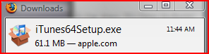 iTunes Vista x64 version