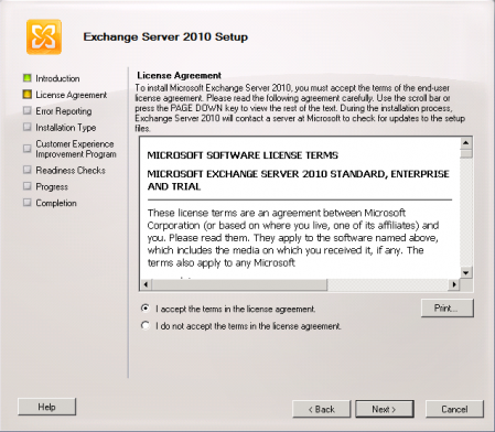 Installing Exchange Server 2010: The Typical Server