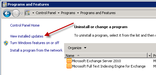 Error 1638 Removing or Reinstalling Exchange 2010 Server Role