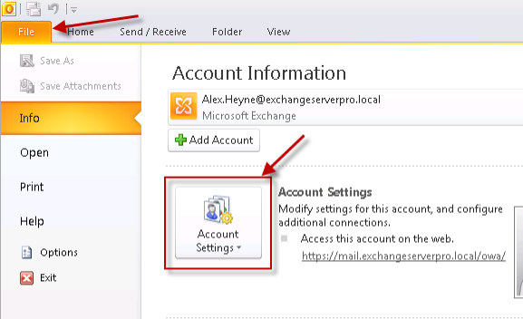 make exchange account inactive in outlook for mac