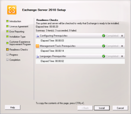 exchange 2010 management tools windows 10