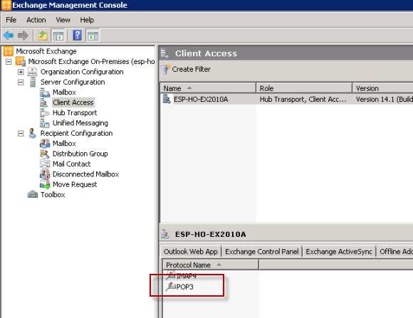 Exchange Server 2010 POP3: Securing POP3 Client Remote Access