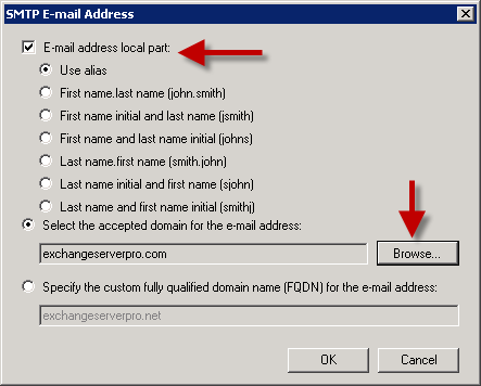 Exchange Server 2007/2010: How to Change the Primary Email Domain