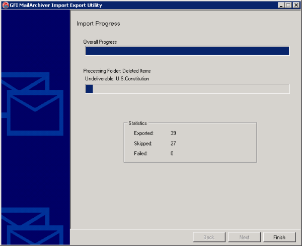 gfi mailarchiver import export utility