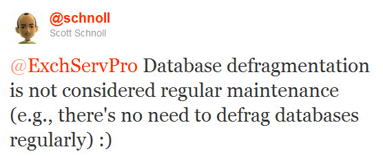 Should You Defrag Exchange Server Mailbox Databases?