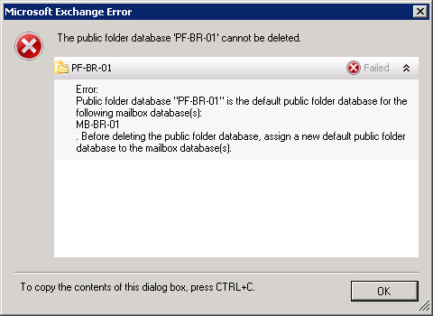 force a user to look at a specific exchange public folder