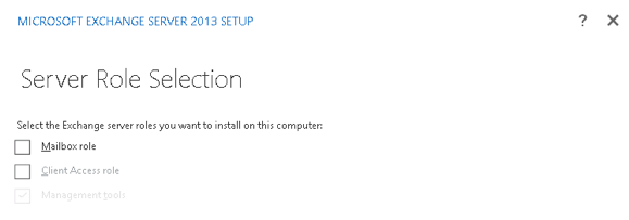 Exchange Server 2013 Server Roles