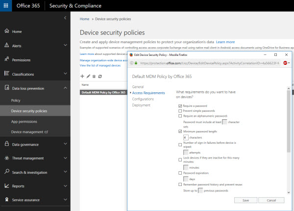 Comparing Solutions for Mobile Device and Application Management in Office 365