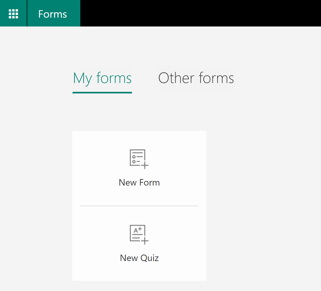 Microsoft forms examples