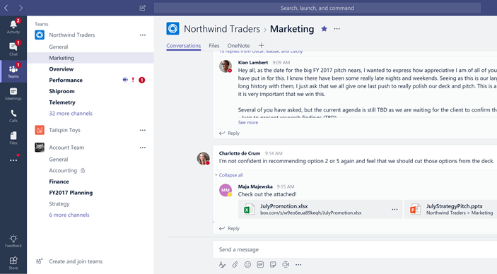 microsoft teams vs skype for business features