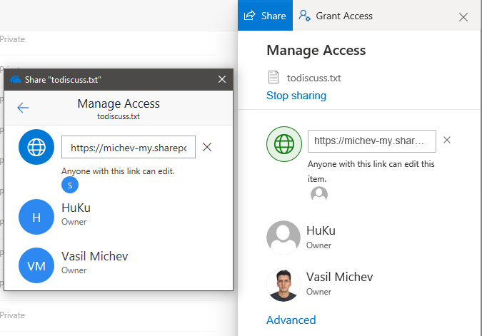 SharePoint Online Sharing Options