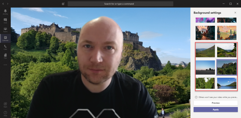How to blur background in microsoft teams