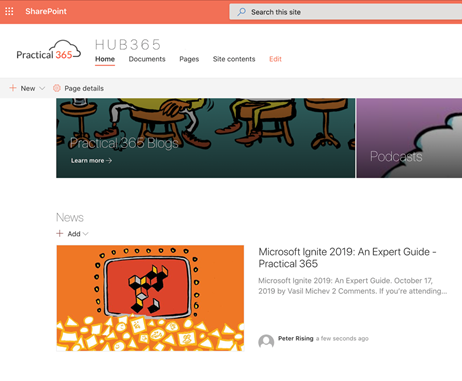 Creating a modern SharePoint Online Intranet – Part Three