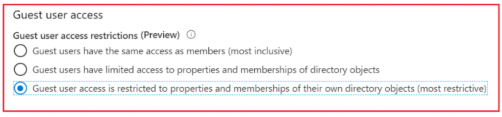 Restrict guest access permissions (preview) in Azure Active Directory